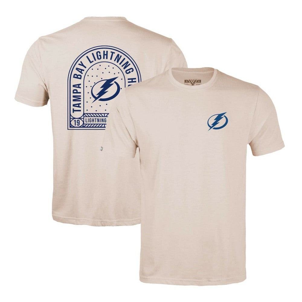 Tampa Bay Lightning Levelwear Richmond Stained Glass T-Shirt - Khaki - NHL 202038978