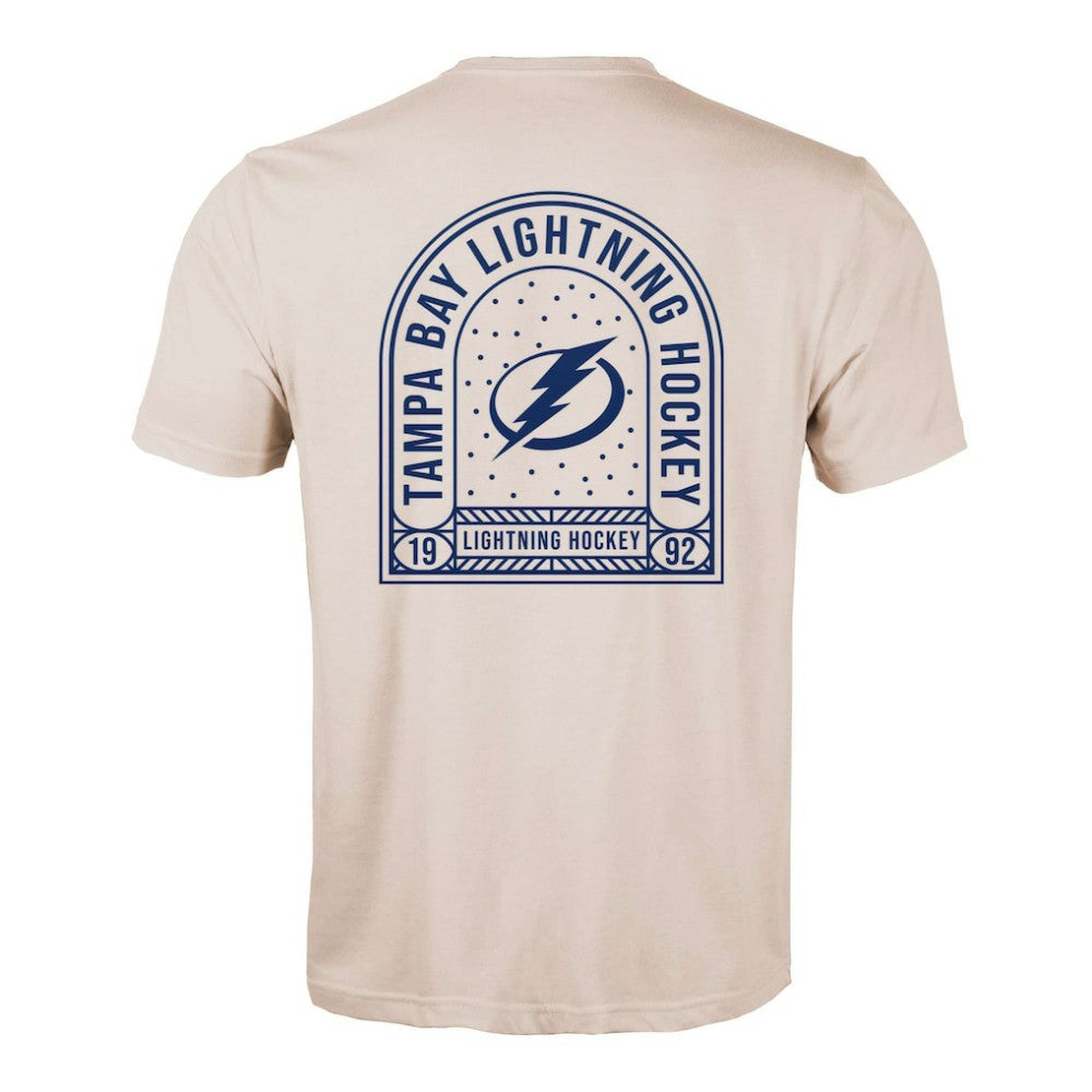 Tampa Bay Lightning Levelwear Richmond Stained Glass T-Shirt - Khaki - NHL 202038978