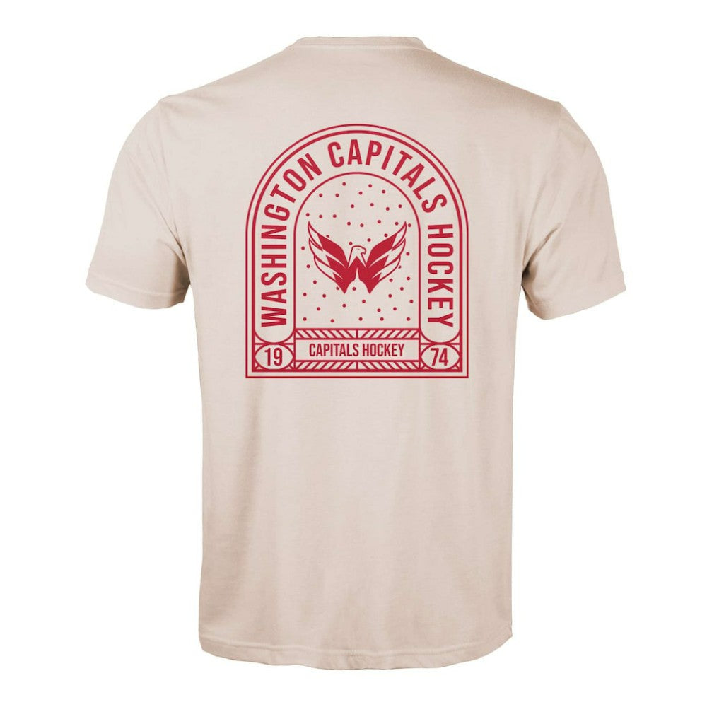 Washington Capitals Levelwear Richmond Stained Glass T-Shirt - Khaki - NHL 202038979