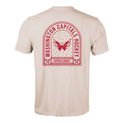 Washington Capitals Levelwear Richmond Stained Glass T-Shirt - Khaki - NHL 202038979