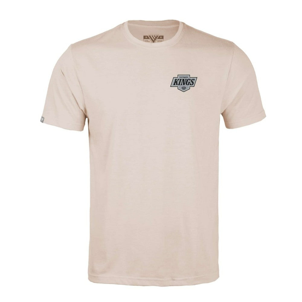 Los Angeles Kings Levelwear Richmond Stained Glass T-Shirt - Khaki - NHL 202038981