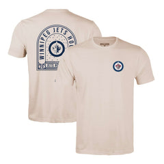 Winnipeg Jets Levelwear Richmond Stained Glass T-Shirt - Khaki - NHL 202038983