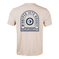 Winnipeg Jets Levelwear Richmond Stained Glass T-Shirt - Khaki - NHL 202038983