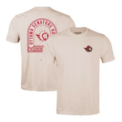 Ottawa Senators Levelwear Richmond Stained Glass T-Shirt - Khaki - NHL 202038986