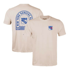 New York Rangers Levelwear Richmond Stained Glass T-Shirt - Khaki - NHL 202038987