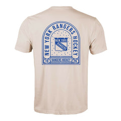 New York Rangers Levelwear Richmond Stained Glass T-Shirt - Khaki - NHL 202038987