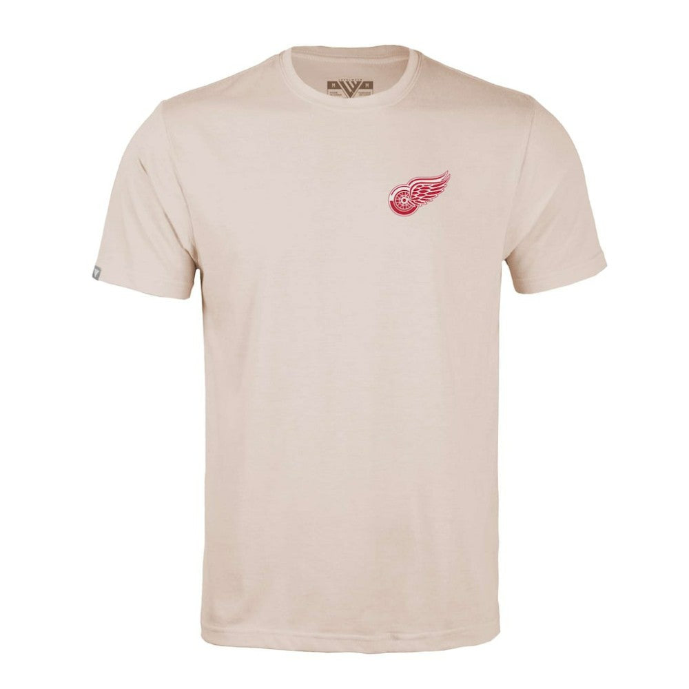 Detroit Red Wings Levelwear Richmond Stained Glass T-Shirt - Khaki - NHL 202038988