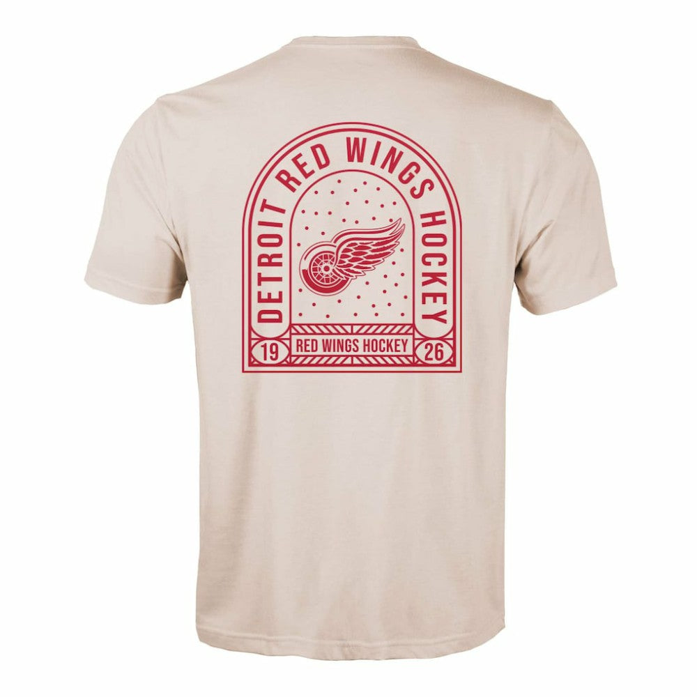 Detroit Red Wings Levelwear Richmond Stained Glass T-Shirt - Khaki - NHL 202038988
