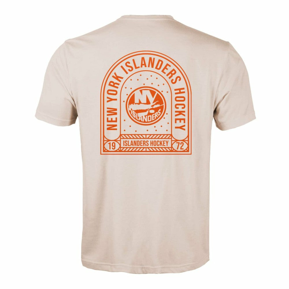 New York Islanders Levelwear Richmond Stained Glass T-Shirt - Khaki - NHL 202038989