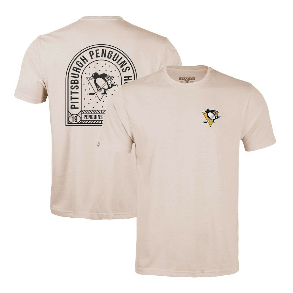 Pittsburgh Penguins Levelwear Richmond Stained Glass T-Shirt - Khaki - NHL 202038993