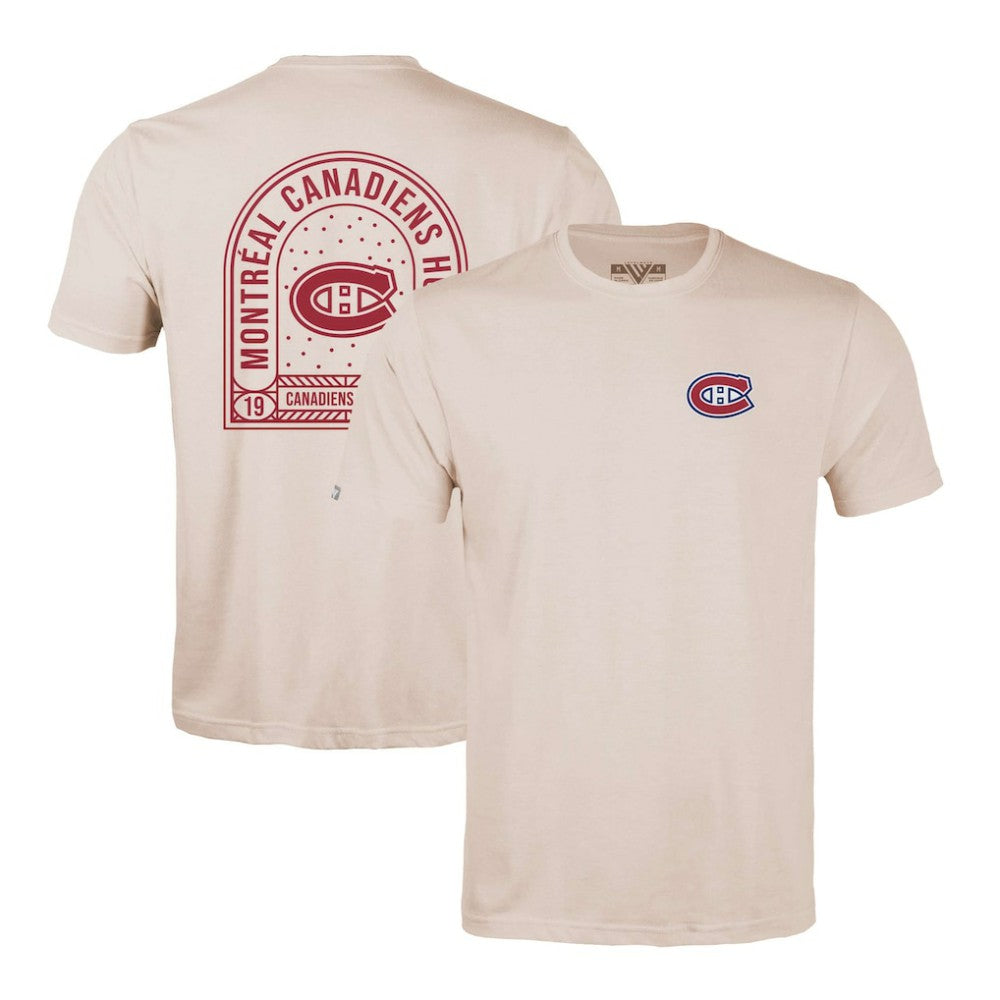 Montreal Canadiens Levelwear Richmond Stained Glass T-Shirt - Khaki - NHL 202038996