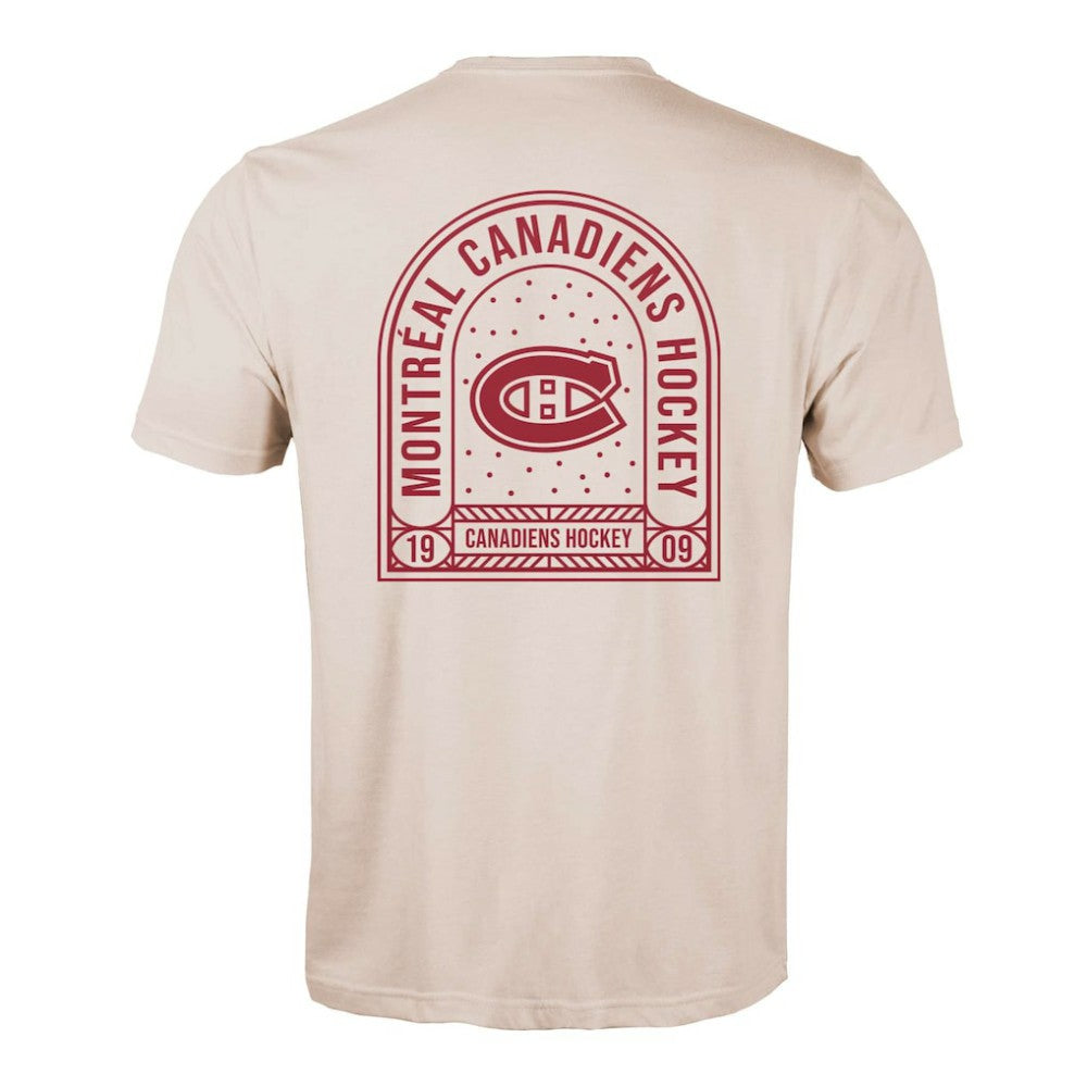 Montreal Canadiens Levelwear Richmond Stained Glass T-Shirt - Khaki - NHL 202038996