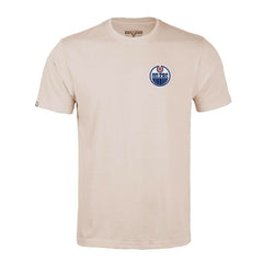 Edmonton Oilers Levelwear Richmond Stained Glass T-Shirt - Khaki - NHL 202038997