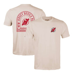 New Jersey Devils Levelwear Richmond Stained Glass T-Shirt - Khaki - NHL 202038998