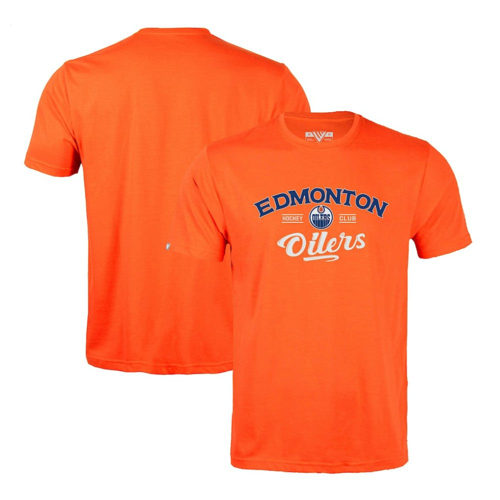 Edmonton Oilers Levelwear Richmond Ice Wall T-Shirt - Orange - NHL 202039012
