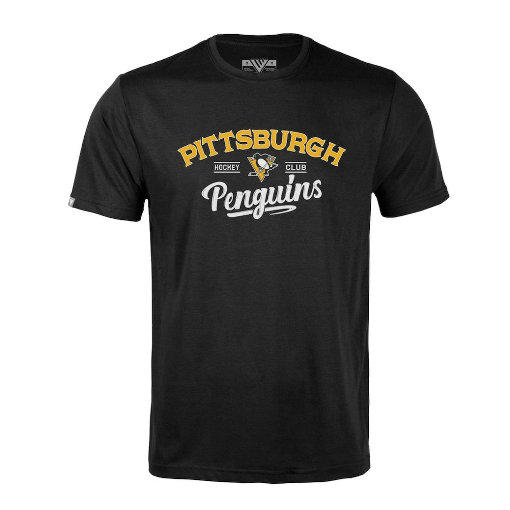 Pittsburgh Penguins Levelwear Richmond Ice Wall T-Shirt - Black - NHL 202039025