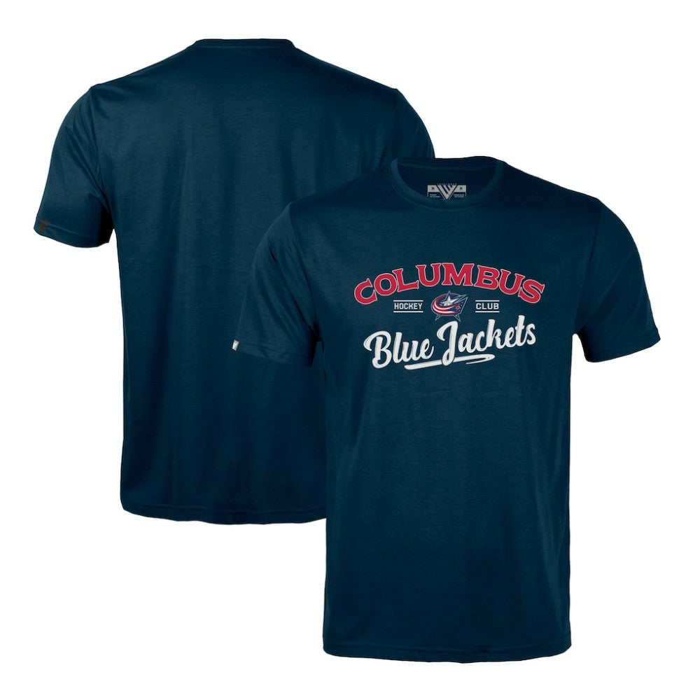Columbus Blue Jackets Levelwear Richmond Ice Wall T-Shirt - Navy - NHL 202039029