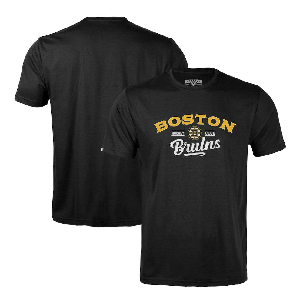 Boston Bruins Levelwear Richmond Ice Wall T-Shirt - Black - NHL 202039031