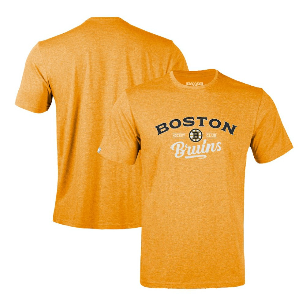 Boston Bruins Levelwear Richmond Ice Wall T-Shirt - Gold - NHL 202039037