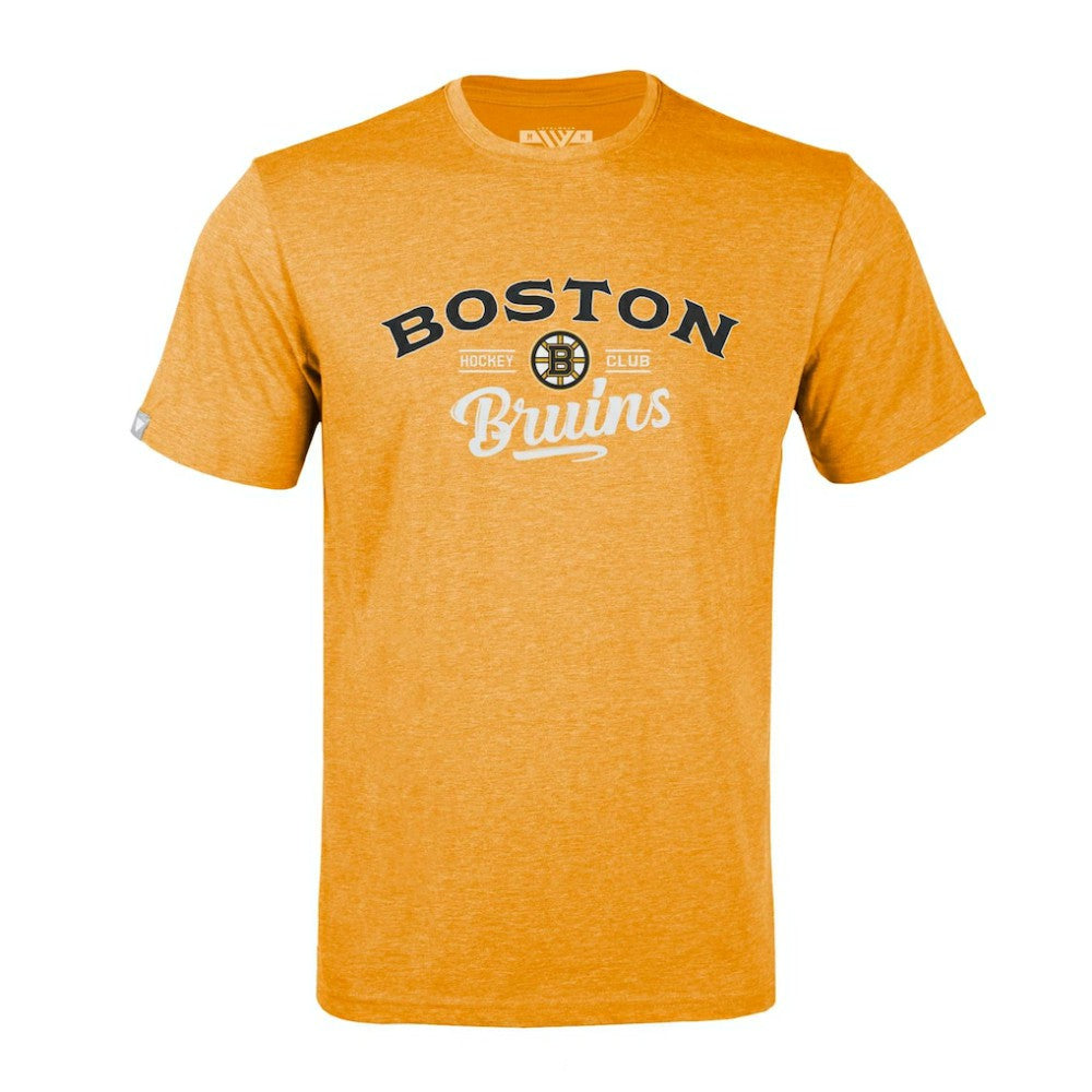 Boston Bruins Levelwear Richmond Ice Wall T-Shirt - Gold - NHL 202039037