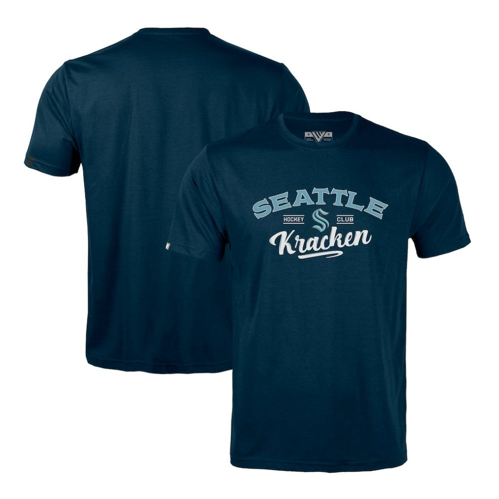Seattle Kraken Levelwear Richmond Ice Wall T-Shirt - Deep Sea Blue - NHL 202039060