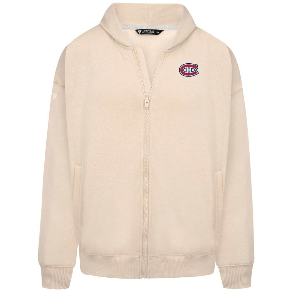 Montreal Canadiens Levelwear Uphill Stained Glass Full-Zip Hoodie Jacket - Khaki - NHL 202039339