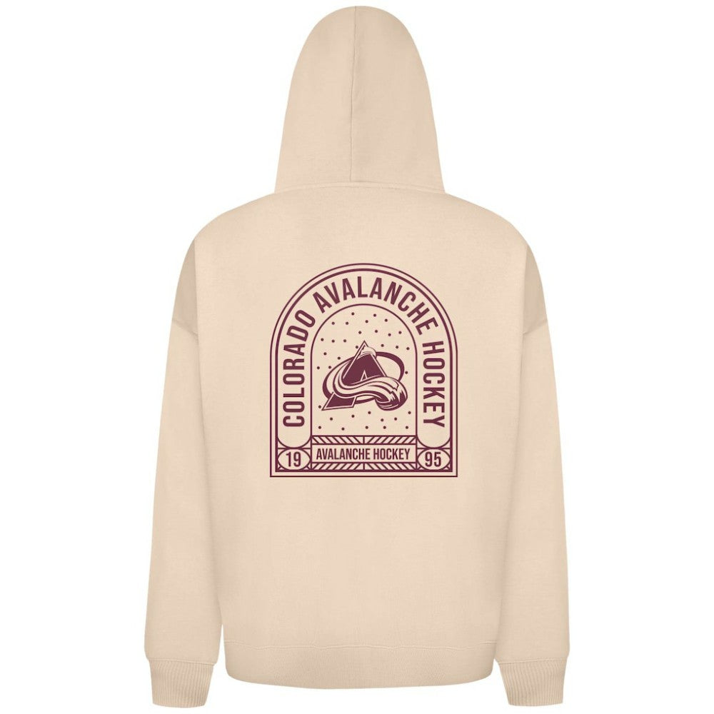 Colorado Avalanche Levelwear Uphill Stained Glass Full-Zip Hoodie Jacket - Khaki - NHL 202039346
