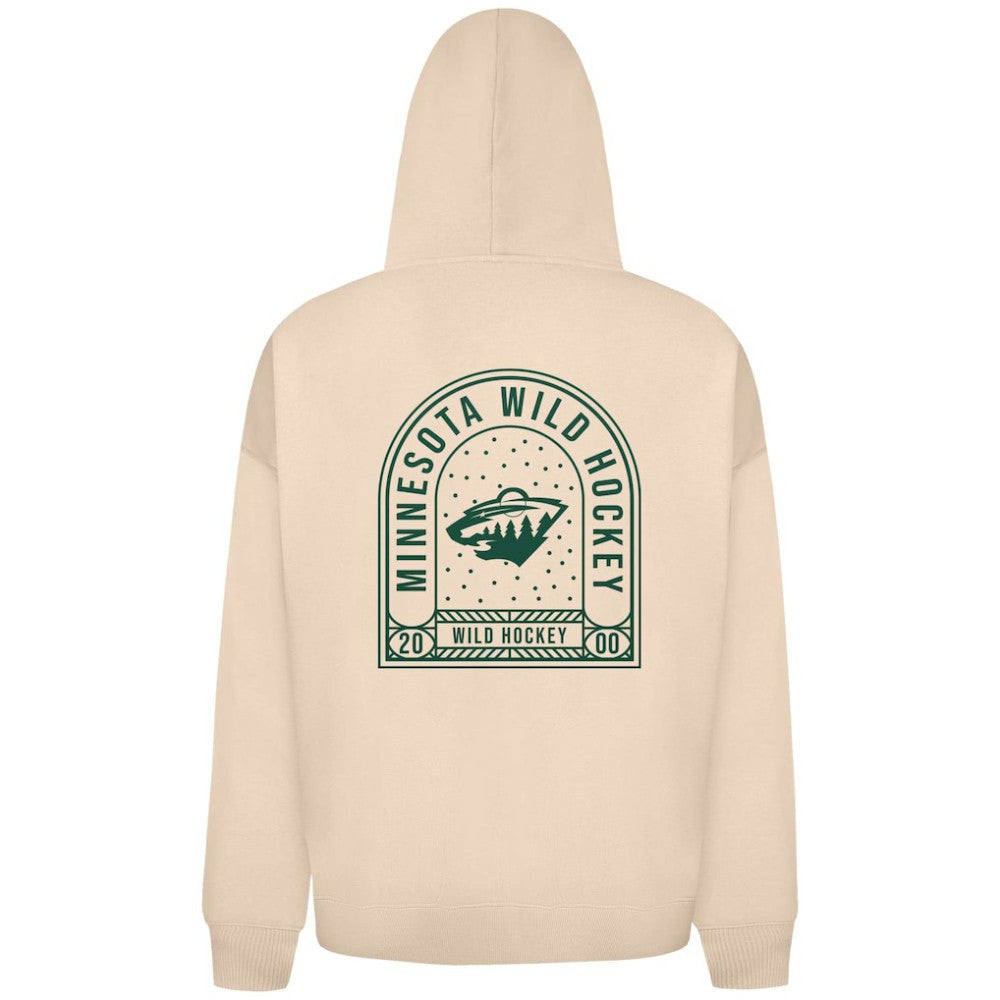 Minnesota Wild Levelwear Uphill Stained Glass Full-Zip Hoodie Jacket - Khaki - NHL 202039347