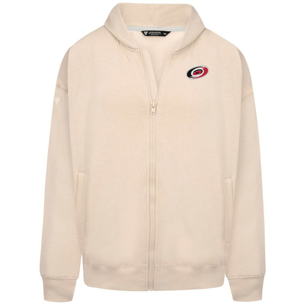 Carolina Hurricanes Levelwear Uphill Stained Glass Full-Zip Hoodie Jacket - Khaki - NHL 202039351