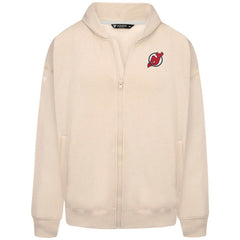 New Jersey Devils Levelwear Uphill Stained Glass Full-Zip Hoodie Jacket - Khaki - NHL 202039354