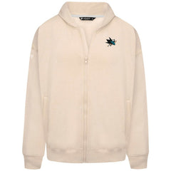 San Jose Sharks Levelwear Uphill Stained Glass Full-Zip Hoodie Jacket - Khaki - NHL 202039358