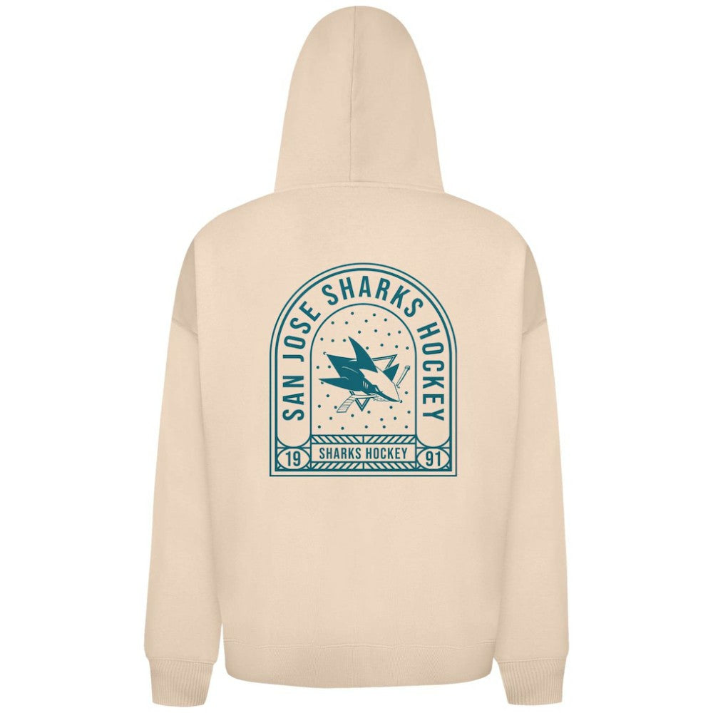 San Jose Sharks Levelwear Uphill Stained Glass Full-Zip Hoodie Jacket - Khaki - NHL 202039358