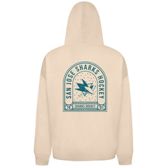 San Jose Sharks Levelwear Uphill Stained Glass Full-Zip Hoodie Jacket - Khaki - NHL 202039358