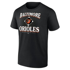 Baltimore Orioles Retro Diamond T-Shirt - Black - MLB Lifestyle