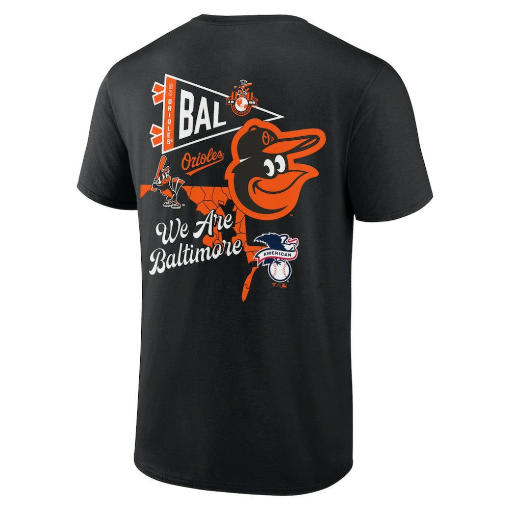 Baltimore Orioles Split Zone T-Shirt - Black - MLB on Sale