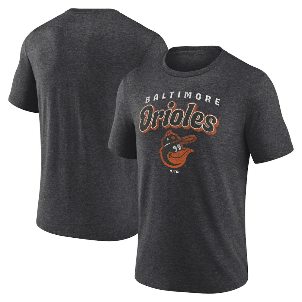 Baltimore Orioles Wonderment Tri-Blend T-Shirt - Charcoal - MLB Discount