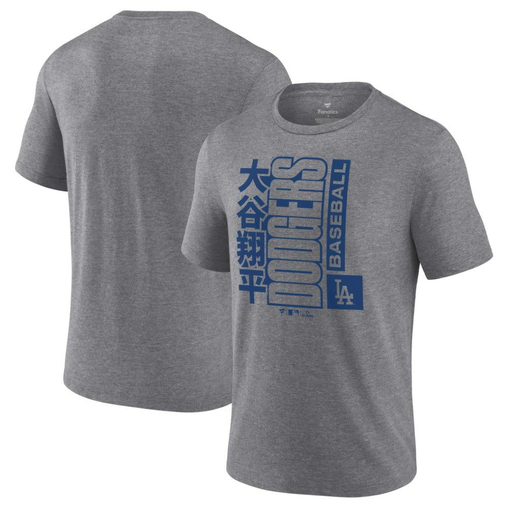 Shohei Ohtani Los Angeles Dodgers Tri-Blend T-Shirt - Heather Gray - MLB on Sale