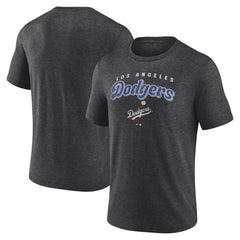 Los Angeles Dodgers Wonderment Tri-Blend T-Shirt - Charcoal - MLB Sale