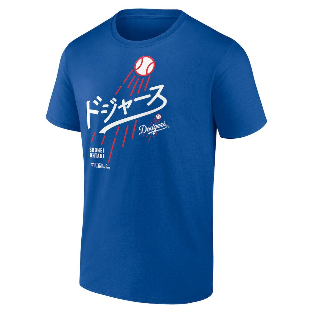 Shohei Ohtani Los Angeles Dodgers Japanese Letters T-Shirt - Royal - MLB on Sale
