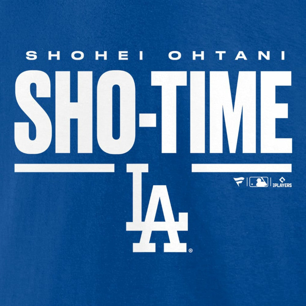 Shohei Ohtani Los Angeles Dodgers Sho-Time Horizontal T-Shirt - Royal - MLB Lifestyle