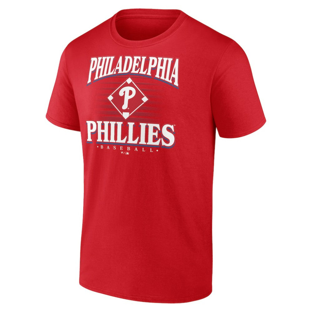 Philadelphia Phillies Retro Diamond T-Shirt - Red - MLB Lifestyle