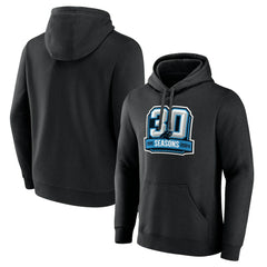 Carolina Panthers 30th Anniversary Pullover Hoodie Black