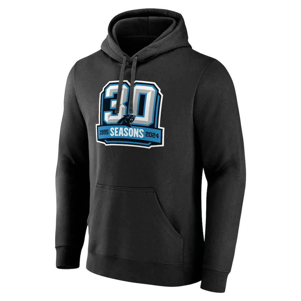 Carolina Panthers 30th Anniversary Pullover Hoodie Black