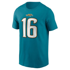 Nike Trevor Lawrence Jacksonville Jaguars Throwback Name & Number T-Shirt Teal