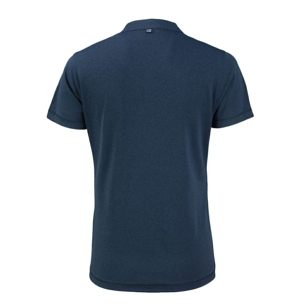 Texas Rangers Cutter & Buck Women's Forge Stretch Blade DryTec V-Neck Polo - Heather Navy - MLB on Sale