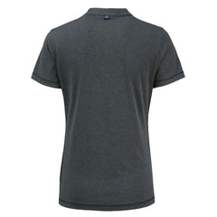 Tampa Bay Rays Cutter & Buck Women's Forge Stretch Blade DryTec V-Neck Polo - Heather Black - MLB Sale