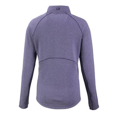 Colorado Rockies Cutter & Buck Women's Peshastin Eco Fleece Recycled Raglan Half-Zip Top - Heather Purple - MLB on Sale