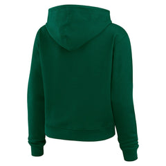 New York Jets WEAR by Erin Andrews Women's Plus Size Waffle Hoodie Pullover Top Green