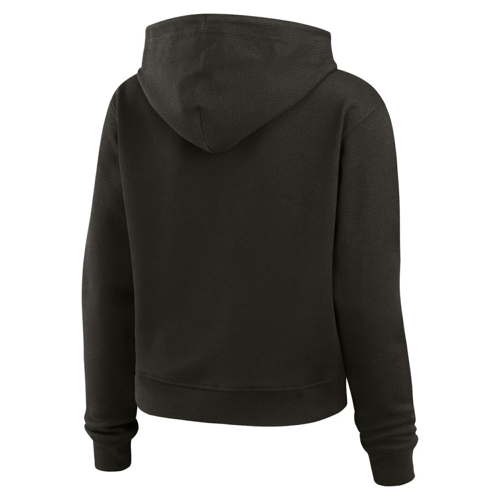 Tampa Bay Buccaneers WEAR by Erin Andrews Women's Plus Size Waffle Hoodie Pullover Top Pewter