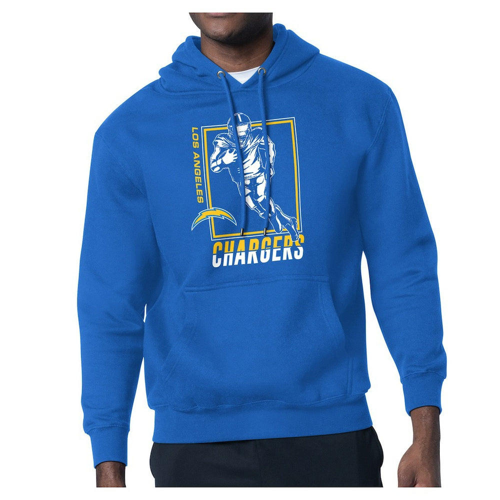 Los Angeles Chargers Starter Player Grid Pullover Hoodie Powder Blue
